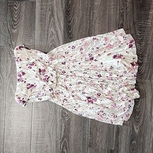 Kimchi Blue floral Strapless mini Dress